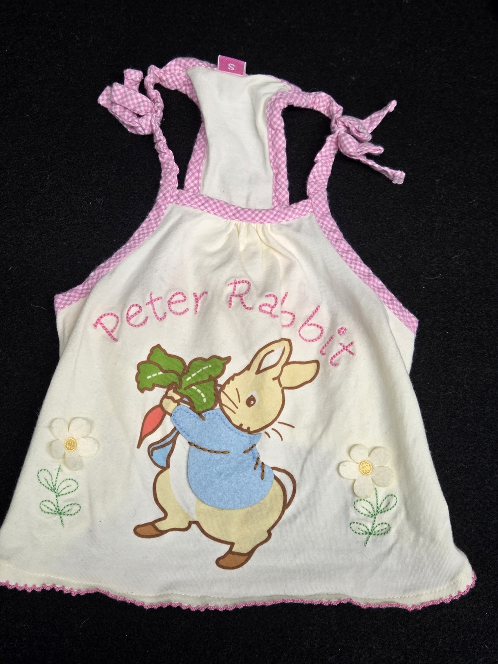 Vintage Beatrix Potter Peter Rabbit And Friends Baby Tabard Dress Size S